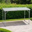 Összecsukható kempingasztal, 120 cm, alumínium/MDF, KEPI TYP 1