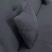 Kihúzható kanapé, szürke, ALADA