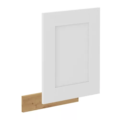 Ajtó mosogatógéphez, fehér/artisan tölgy, LULA ZM 570x446