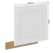 Ajtó mosogatógéphez, fehér/artisan tölgy, LULA ZM 570x596