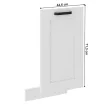 Ajtó mosogatógéphez, fehér/fehér, LULA ZM 713x446