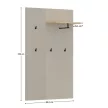 Akasztópanel 85, szürkésbarna Taupe/silverjack tölgy, DOMCA