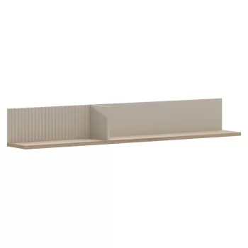 Fali polc 135, szürkésbarna Taupe/silverjack tölgy, DOMCA