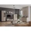 Fali polc 135, szürkésbarna Taupe/silverjack tölgy, DOMCA
