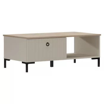   Dohányzóasztal, szürkésbarna Taupe/silverjack tölgy, DOMCA 1S