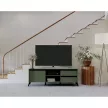 TV-asztal, smoke zöld/fekete, LONGY RTV1K2So
