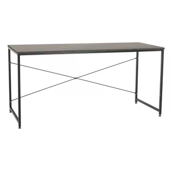 Íróasztal, beton/fekete, 150x60 cm, MELLORA