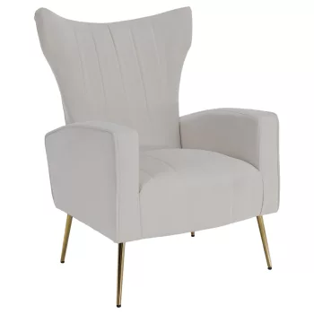 Relaxfotel, bézs Velvet szövet, BARET