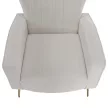 Relaxfotel, bézs Velvet szövet, BARET