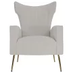 Relaxfotel, bézs Velvet szövet, BARET