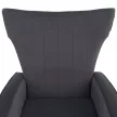 Relaxfotel, szürke Velvet szövet, BARET
