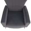 Relaxfotel, szürke Velvet szövet, BARET