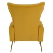 Relaxfotel, sárga Velvet szövet, BARET