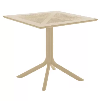 Kerti asztal, szürkésbarna Taupe, DENTON NEW