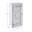 Polc tárolódobozokkal, fehér, DUVAN