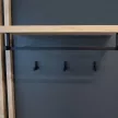 Előszobafal, antracit extra magasfényű HG/artisan tölgy, ALIVA V2