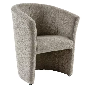 Klub fotel, szürkésbézs Taupe Coral anyag, CUBA