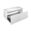 TMP TROYA100 fali fürdőszobabútor - Akrivit öntött műmárvány mosdóval - 100 x 48,5 cm