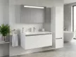 TMP TROYA100 fali fürdőszobabútor - Akrivit öntött műmárvány mosdóval - 100 x 48,5 cm