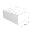 TMP TROYA100 fali fürdőszobabútor - Akrivit öntött műmárvány mosdóval - 100 x 48,5 cm