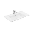 TMP IRON 75 álló fürdőszobabútor - Lava porcelán mosdóval - 76 x 46 cm