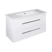 TMP VIVA 100 fali fürdőszobabútor - Sanovit ATRIA 9100 porcelán mosdóval - 101 x 46 cm
