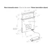 Pando E-320/120 PANELABLE pultból kiem. páraelszívó, érintőszenz., fekete üv., V.950