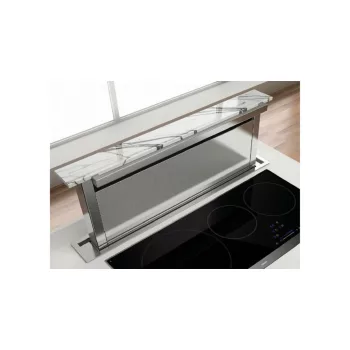   Pando E-320/120 PANELABLE pultból kiemelkedő páraelszívó, távirányító, fekete üv., V.950