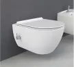 CeraStyle CITY fali WC - BEÉPÍTETT bidé funkcióval - rimless - perem nélküli - 53 cm