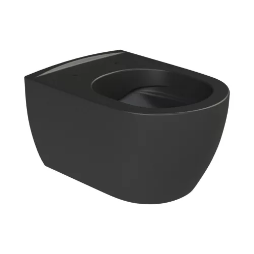 CeraStyle CITY fali WC - MATT FEKETE - rimless - perem nélküli