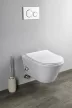 Sanovit AVVA fali WC - BEÉPÍTETT bidé funkcióval - rimless - perem nélküli - 53 cm
