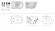 Sanovit BRILLA fali WC - rimless - perem nélküli