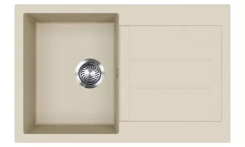 EVIDO CUBO 45 S gránit mosogató, 780 x 500 mm, bézs