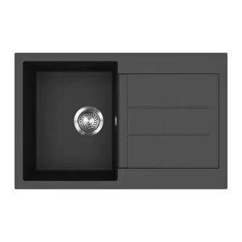 EVIDO CUBO 45 S gránit mosogató, 780 x 500 mm,  antracit