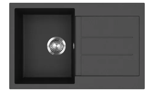 EVIDO CUBO 45 S gránit mosogató, 780 x 500 mm,  antracit