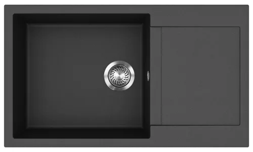 EVIDO CUBO XL 6 S Compact gránit mosogató, 860 x 500 mm, antracit