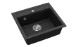 EVIDO QUADRO 6 gránit mosogató, 565 x 510 mm, antracit