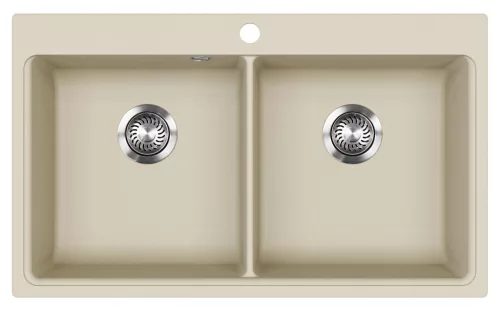 EVIDO QUADRO 9 gránit mosogató, 860 x 510 mm, bézs
