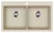 EVIDO QUADRO 9 gránit mosogató, 860 x 510 mm, bézs