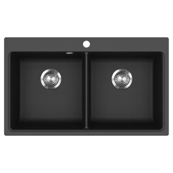 EVIDO QUADRO 9 gránit mosogató, 860 x 510 mm, antracit