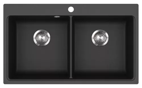 EVIDO QUADRO 9 gránit mosogató, 860 x 510 mm, antracit