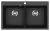 EVIDO QUADRO 9 gránit mosogató, 860 x 510 mm, antracit