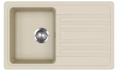 EVIDO HOME 45 S gránit mosogató, 765 x 460 mm, bézs