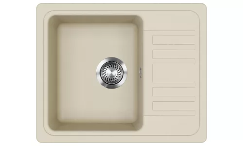 EVIDO HOME 45 S Compact gránit mosogató, 575 x 460 mm, bézs