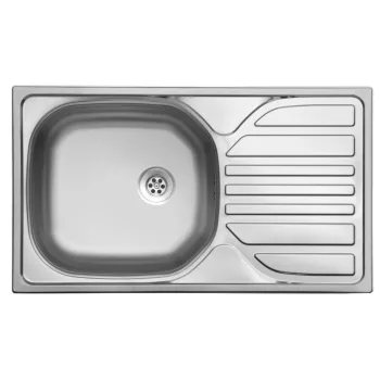   EVIDO BASIC MINI natúr rozsdamentes acél mosogató, 760 x 435 mm