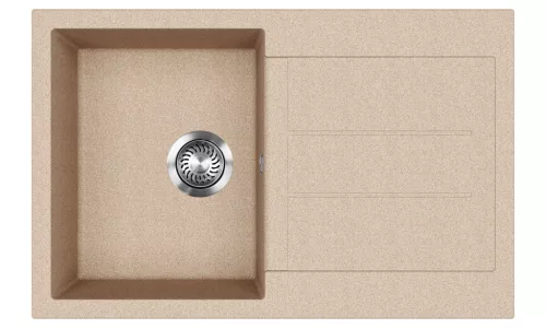 EVIDO CUBO 45 S gránit mosogató, 780 x 500 mm, avena