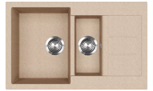 EVIDO CUBO 6 S Compact gránit mosogató, 800 x 500 mm, avena