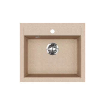 EVIDO QUADRO 6 gránit mosogató, 565 x 510mm, avena