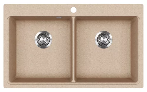 EVIDO QUADRO 9 gránit mosogató, 860 x 510mm, avena