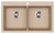 EVIDO QUADRO 9 gránit mosogató, 860 x 510mm, avena